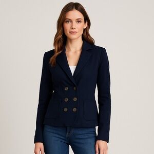 LOFT Classic Navy Blazer